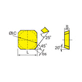 Milling inserts SEKN1203AFN/AFTN SEKN1504AFTN/AZ - Makotools Industrial Supply Tools for Metal Cutting